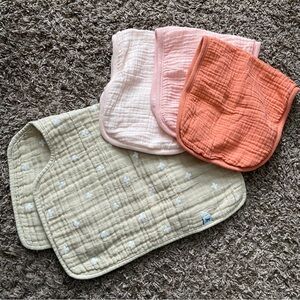 Muslin Cotton Burp Cloth Bundle Little Unicorn + Cloud Island